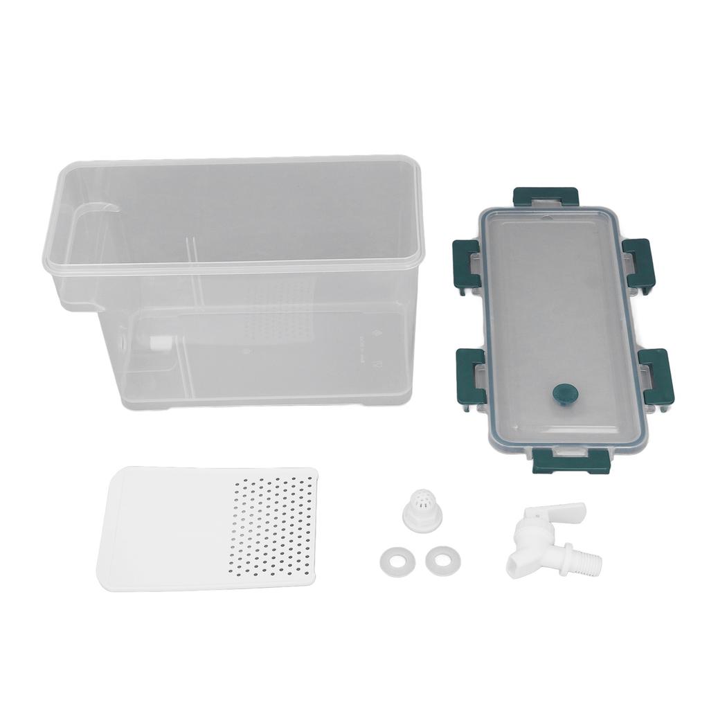 3.5L Drink Dispenser with Spigot Rubber Ring Safe Large Capacity PP Cold Water Beverage Dispenser