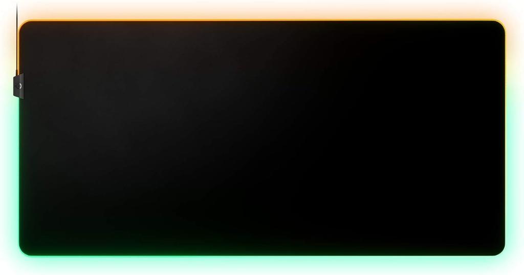 SteelSeries Gaming RGB Rubber x 59cm x QcK Prism 3XL 63512 Mousepad, Large, Illuminated, Non-Slip Base, 12.2cm 0.4cm,