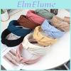 Knotted New For Headbands Fashion Women Solid Color Girls Cloth Hair Bands Wide Hairband Soft Hair Hoop Hair Accessories