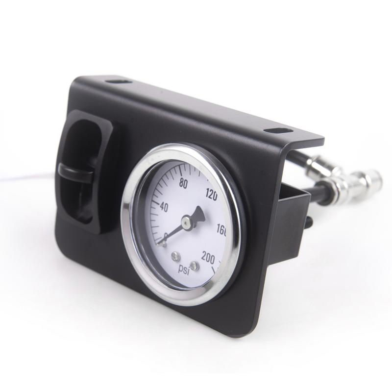 Air Control Switch Manual Plate Paddle Valve With 180/200 PSI Gauge For Truck Seat & Air Suspension system