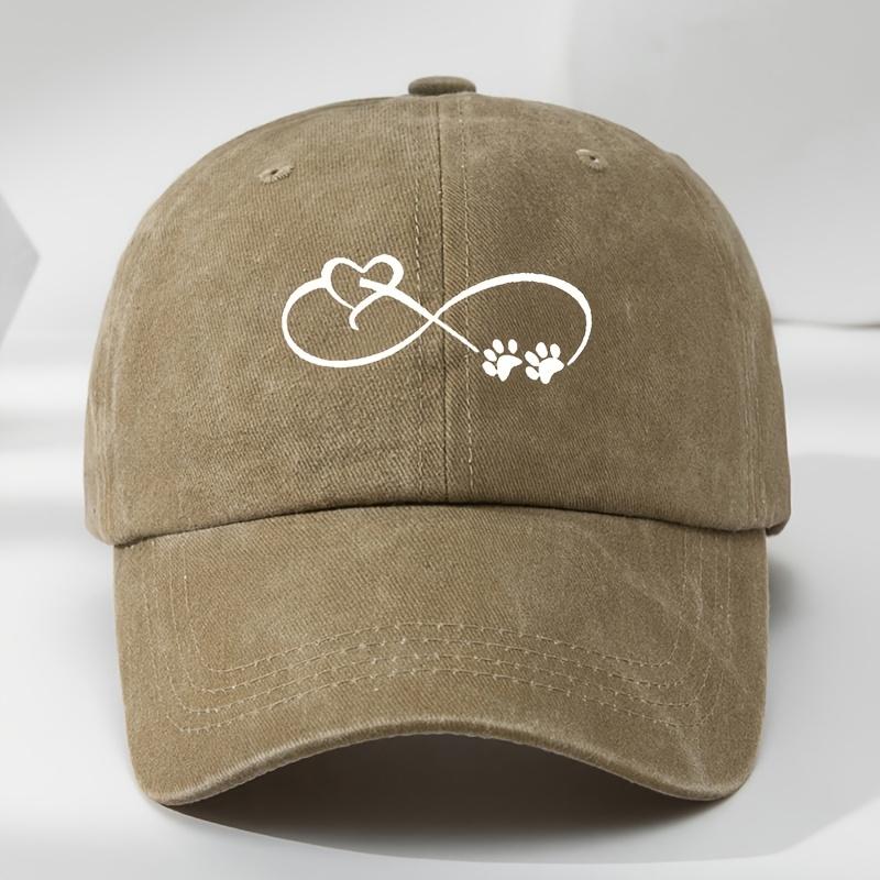Simple Design Printed Baseball Cap Classic Washed Vintage Duckbill Cap Adjustable Soft Top MoistureWicking Duckbill Cap for M 1pc