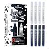 6pcs Drawing Permanent Markers Pen for Black Paper DIY Photo Album Diary Poster Card - Advanced