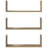 Modern Wall Storage Decorative Shelves Set of 3, Bathroom Wall Shelf, Hallway Decorative Shelf, 58x18x18 Cm