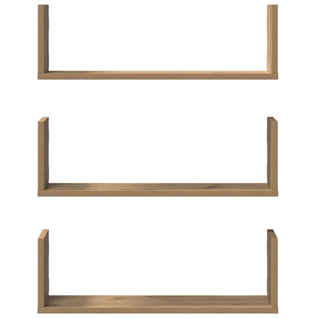 Modern Wall Storage Decorative Shelves Set of 3, Bathroom Wall Shelf, Hallway Decorative Shelf, 58x18x18 Cm