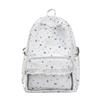 Schoolbag High Value Cute Star Transparent Pain Bag Large Capacity Lightweight Junior High School Girls Schoolbag Korean Sweet Backpack Women