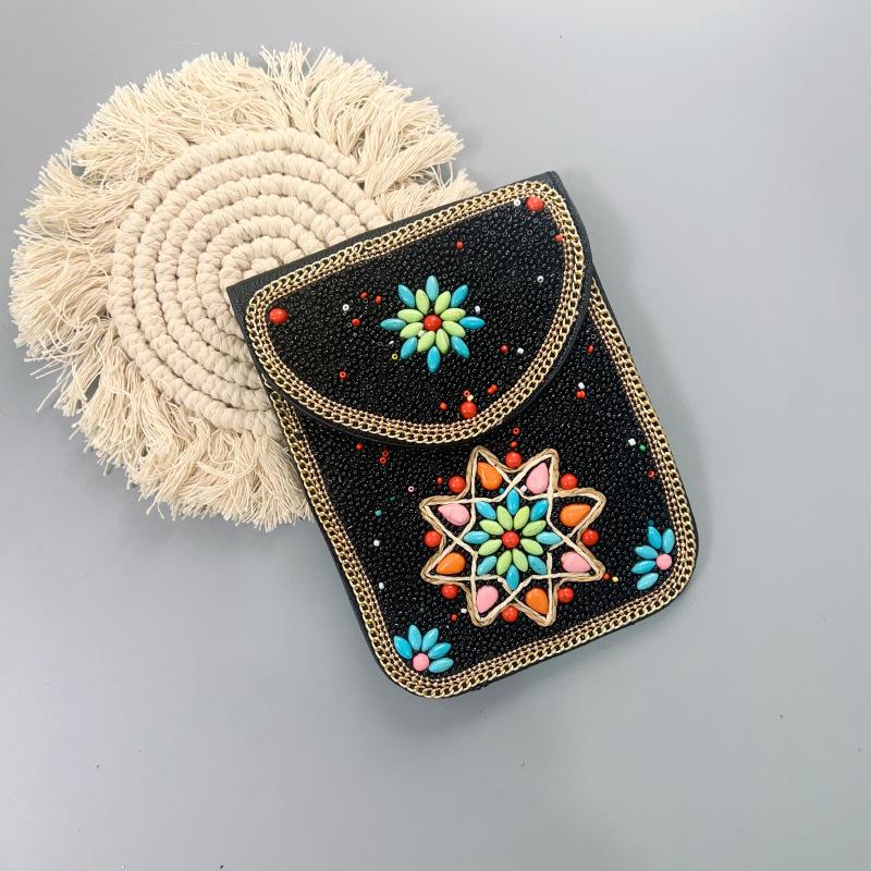 Boho Vintage Veske - Flerroms premium tekstur myk moteriktig allsidig håndlaget dusk risperler