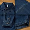 Men's Slim-Fit Denim Shirt Jacket - Trendy, Versatile, Japanese-Inspired Casual Wear