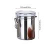 Multifunctional Steel Canister Set Steel Kitchen Storage Container Food Storage Sealed Canister with Clear Lid