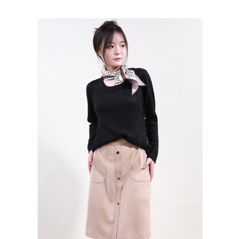 

Anlom Women s Classic Long-Sleeve Knit Top 2XL