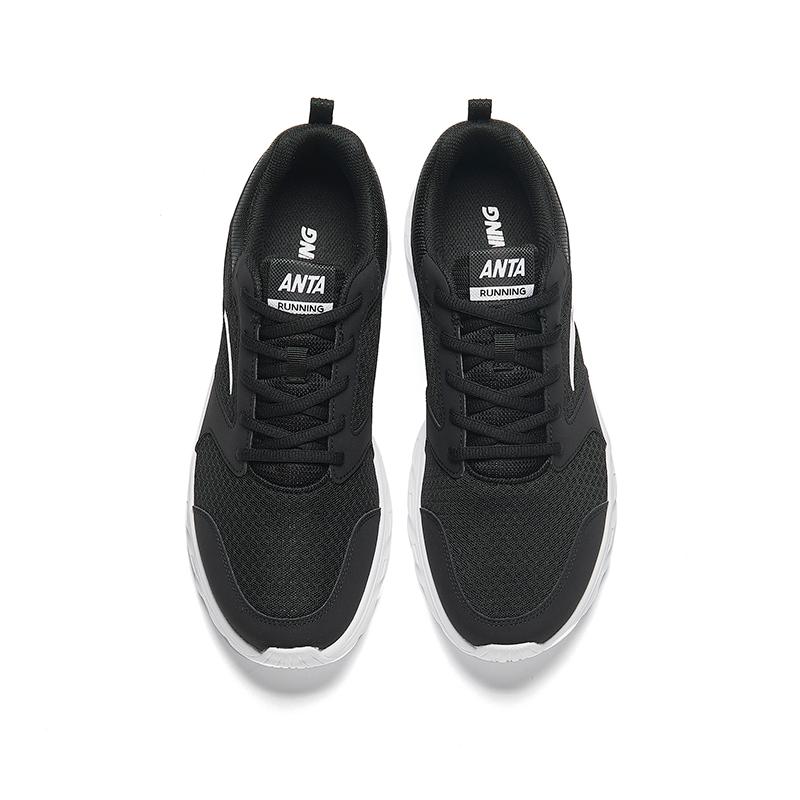 Anta Running Collection Mesh, Synthetic Leather Cushioning Abrasion Resistant Breathable Low Top Casual Running Shoes 91915581-3