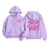 Kids Fashion Women's Lightweight Long Sleeve Zipper Hoodie Printed Hoodie With Pockets