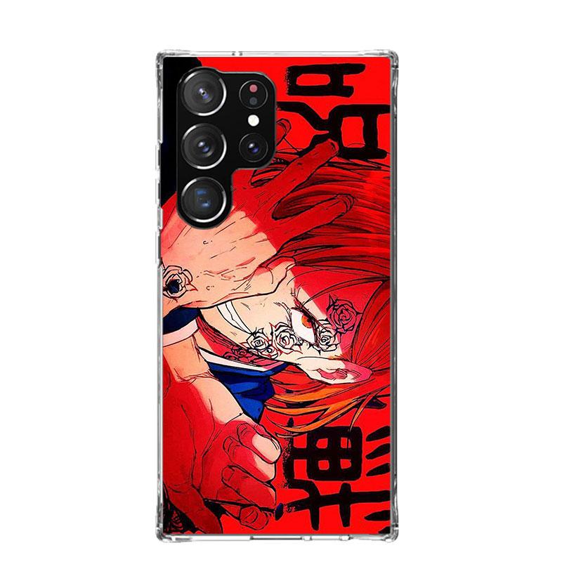 Kaisen J-Jujutsu Kugisaki Nobara Phone Case For Samsung Galaxy S25 Edge S24 S23 S22 S21 FE S20 Ultra S10 Plus + Art Customized C