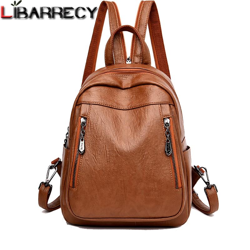 Buy Backpack Female Zipper School Bag for Girls Designer Shoulder Bag