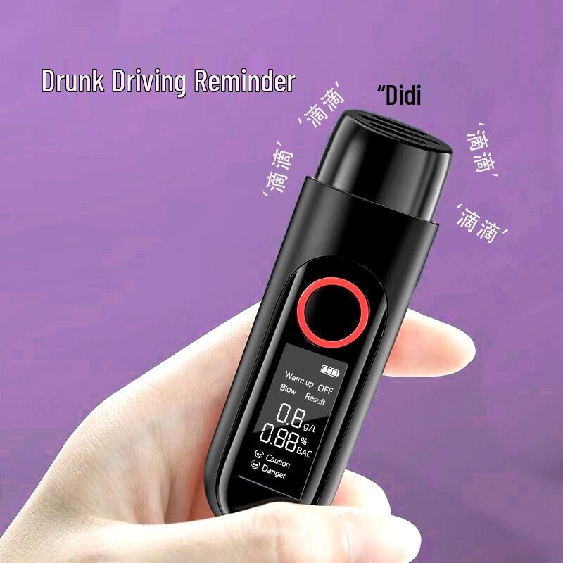 USB-Powered AT-008 Portable Breathalyzer Detector