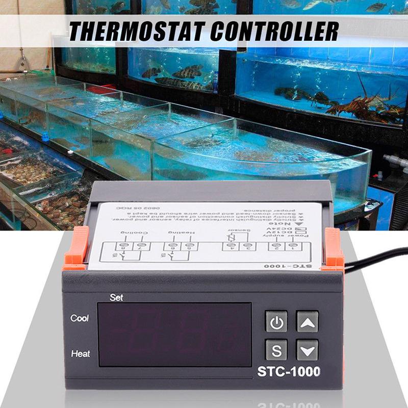 12V/24V/110V/220V Stc-1000 Digital Temperature Controller Thermostat W/Ntc