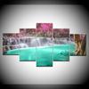 5 Panel/piece HD Print Popular Animated Waterfalls Wall Art wall posters Canvas Art Painting For home living room decoration