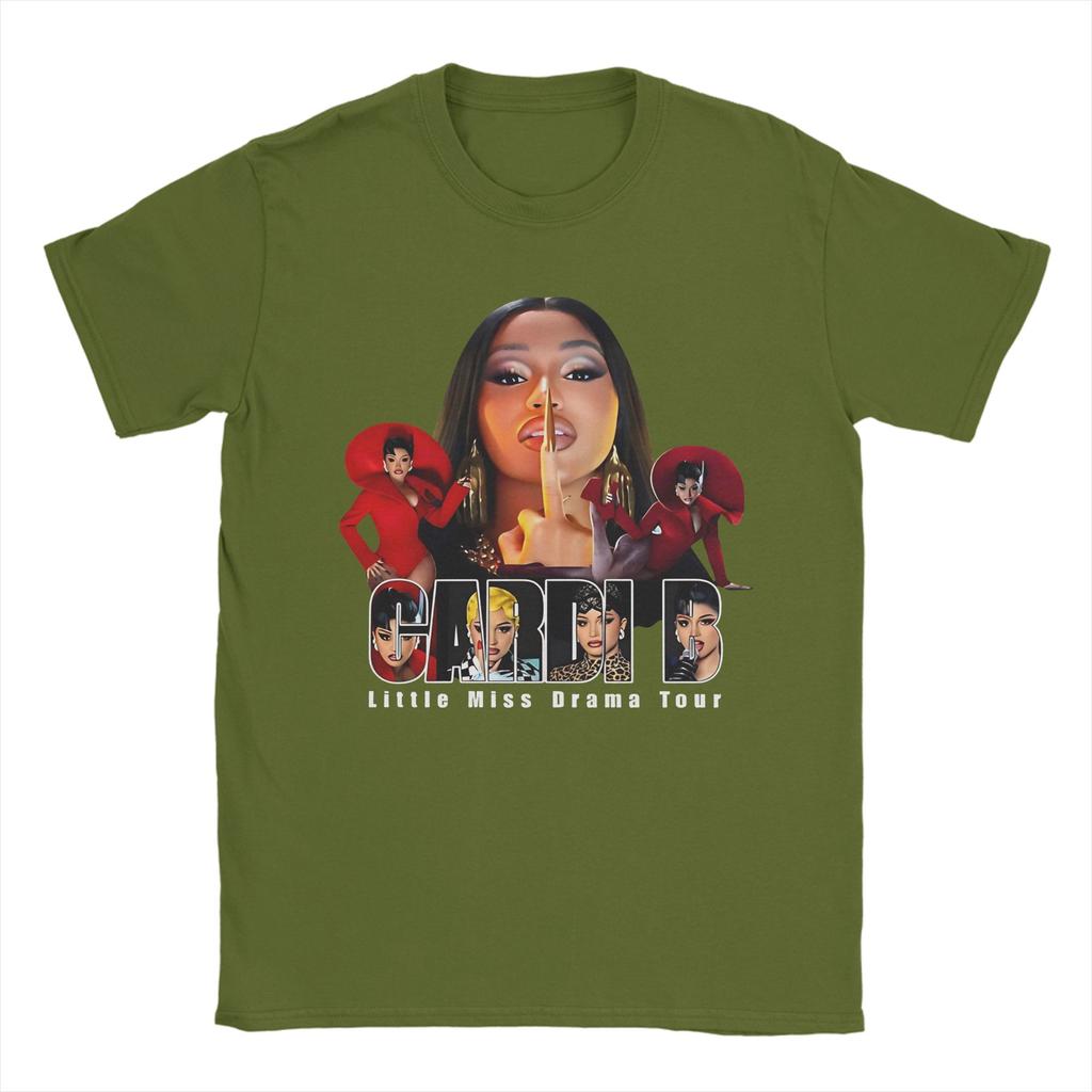 Cardi B Am I The Drama 2026 Kunst T-Shirts Unisex 100% Baumwolle Lustige T-Shirts Rundhals T-Shirts Kurzarm Kleidung Geburtstagsgeschenk