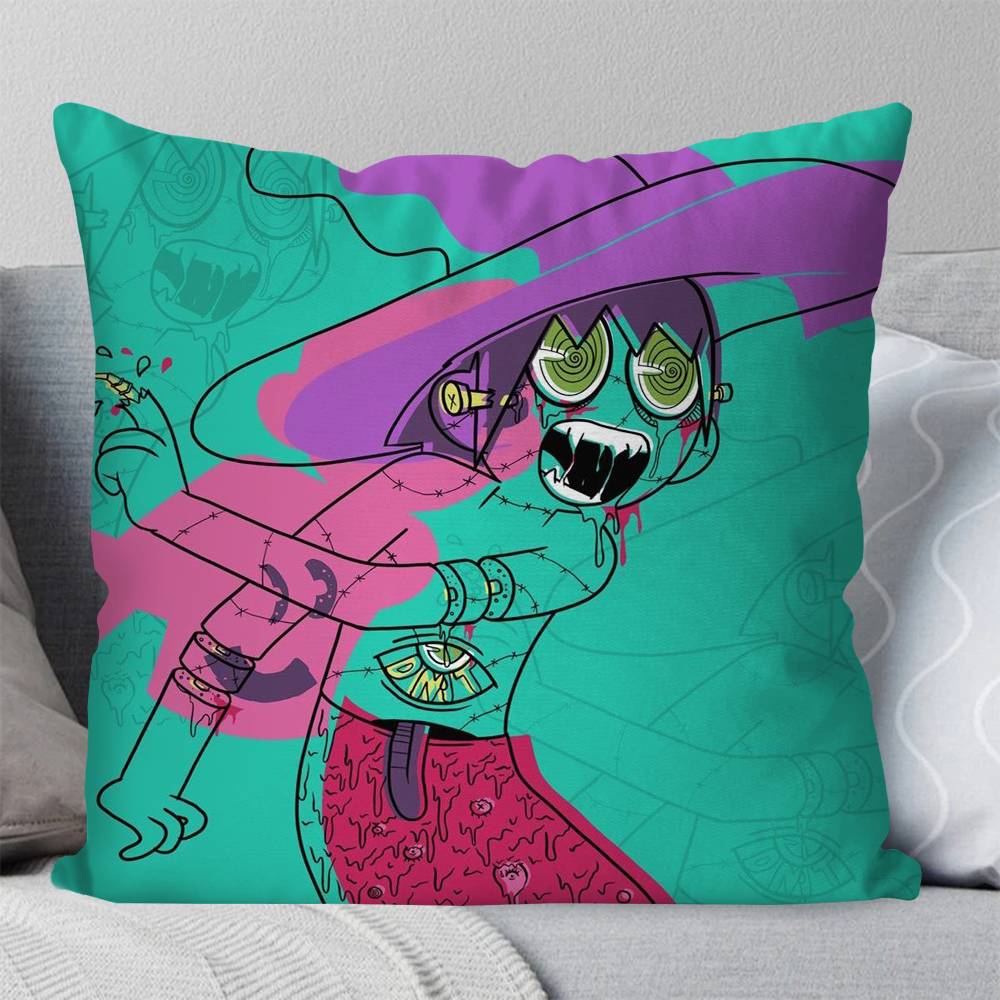The MMidnight GGospel Anime Pillow Case Fashion Square Pillowcase Bedroom Sofa Room Ins Decoration Leisure