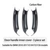 LHD RHD Car Interior Door Handle Panel Pull Cover For BMW X3 X4 F25 F26 2010 2011 2012 2013 2014 2015 2016