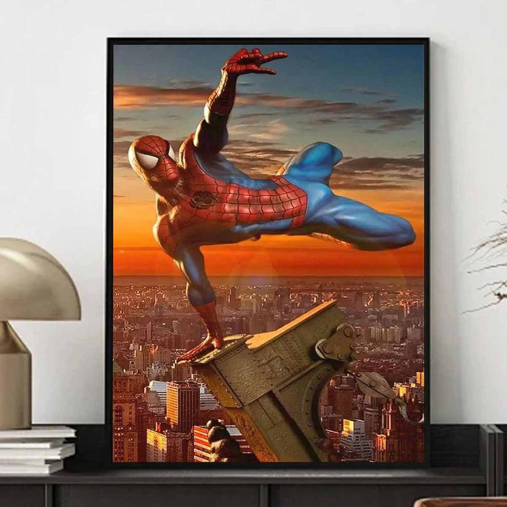 Full Round Diamond Painting Handsome Spider-Man Art Rhinestone Picture Mosaic DIY 5D Cross Stitch Embroidery Home Decoration