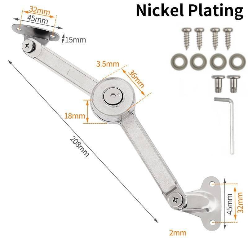 

Шкаф Кухонный шкаф Дверь Подъемный амортизатор Крышка Откидная створка Фиксатор Поддержка Петля Инструмент Nickel