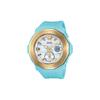 Baby-G Casio Themenreihe Strand Camping Stoßfest Wasserdicht Sport Trend Mondphasen Uhr Damen Japanische und Koreanische Uhr Blau BGA-220G-2A