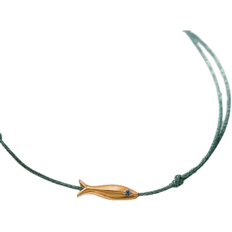 925  Silver Koi Fish Anklet Rope for Women Girl Cute Fashion Summer Jewelry Dropshipping Wholesale