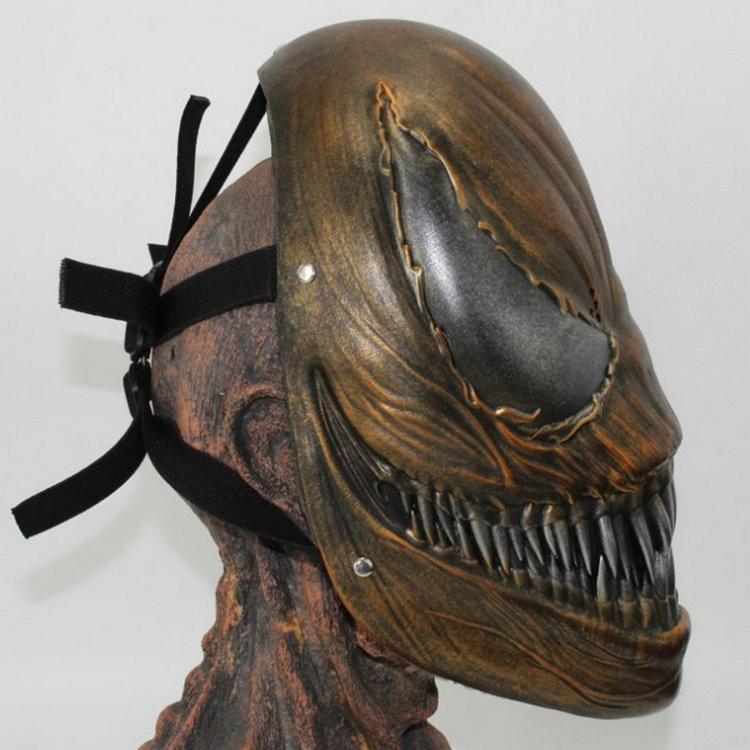 

Маска из смолы Веном Косплей Реквизит Для Хэллоуина и Вечеринок Рождество медный