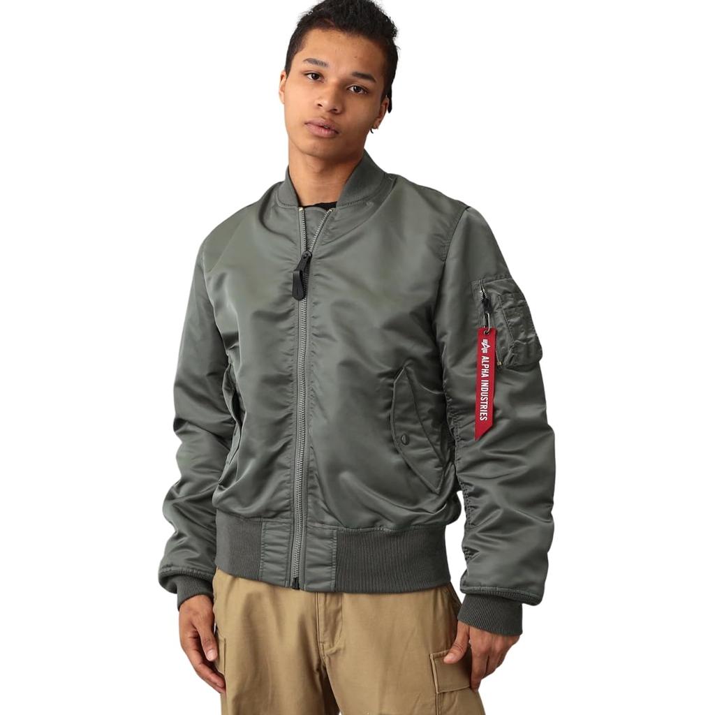 Alpha Industries Flight Nylon Men's L-2B Jacket, TA0414, V.GRAY