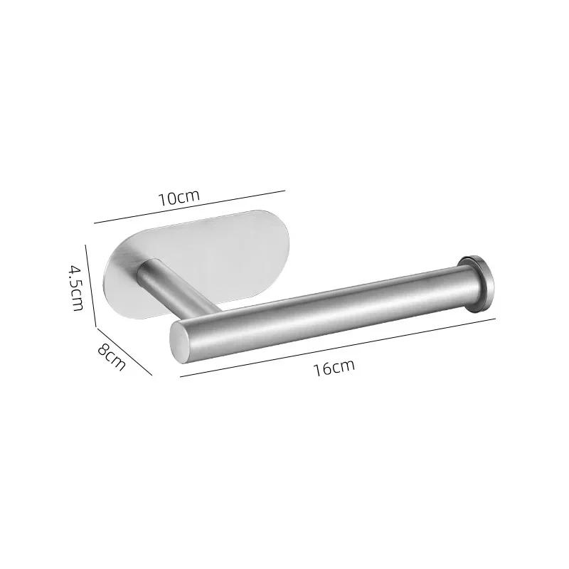 

2025 New Toilet Paper Holder Self Adhesive Kitchen Roll Towel Rack Napkin Dispenser Absorbent Stand Tissue Hanger For Bathroom W
