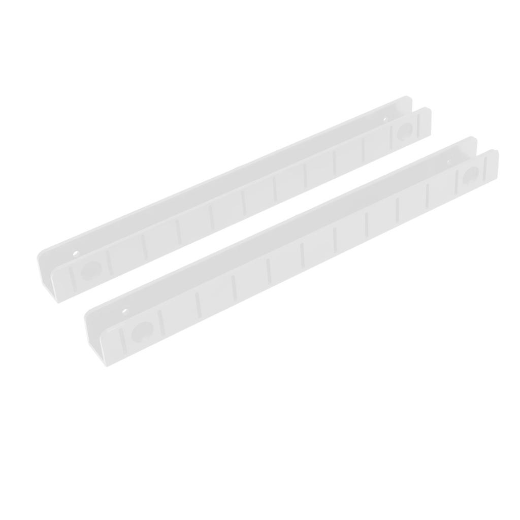 2 Pcs Fishing Bait Storage Rack Yacht Boat Speedboat Fishing Soft Lure Hook and Holder White