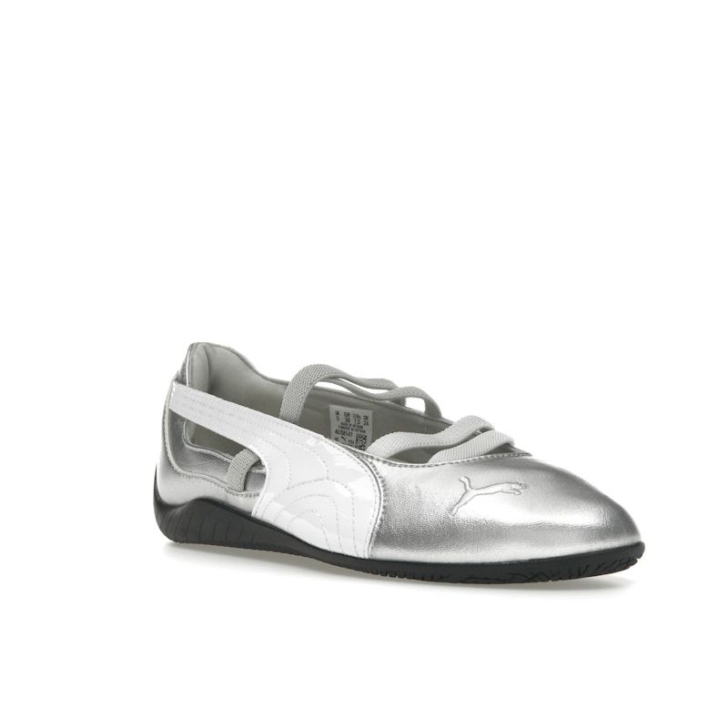 PUMA Speedcat Ballet Metallic Women's Silver White Low Top Lifestyle Sneakers 401581-01