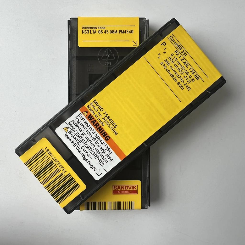 Original Sandvik / N331.1A-054508M-PM 4340 /CNC lathe carbide blade tool 10 Pcs