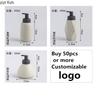 Ceramic Foam Soap Dispenser Bottle Kitchen Hand Sanitizer Bottle  Shampoo Body Wash Lotion Bottle Customizable Logo for Hotels