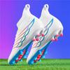 Superfly FG Football Boots Outdoor Soccer Cleat Black Shoes Soft Sport Professional Shoes Breathable Comfortable Boots Plus Size