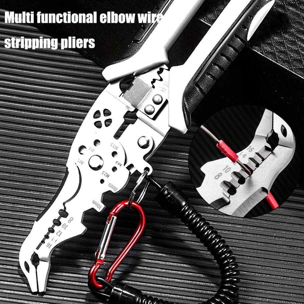Wire Cutter Wire Stripper Pliers With Elbow Electrical Pliers  Electrician Hand Tools