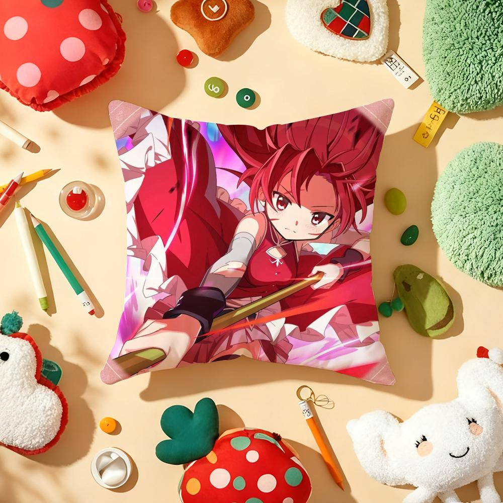 Cushion Cover Plush Fabric Soft DoubleSided Printed Sofa Warm Winter Home Gift Pillow Cover PPuella MMagi Madoka Magica