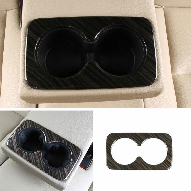 Rear Water Cup Panel Cover Trim Black Wood Grain Fit For Cadillac XT5 2016-