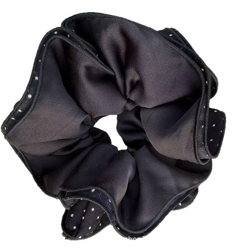 

Elegant Polka Dot Satin Hair Scrunchie: Versatile Japanese-Korean Style, Non-Damaging Ponytail Holder