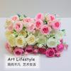 Artificial Peony Bouquet Home Decor Table Centerpiece Wedding Floral Arrangement Silk Flower Set