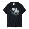 Tiger Army Rock Psychobilly Band T Shirt Size S Long or Short Sleeves Vintage Washed Top For Everyday Wear Fashion Graphic