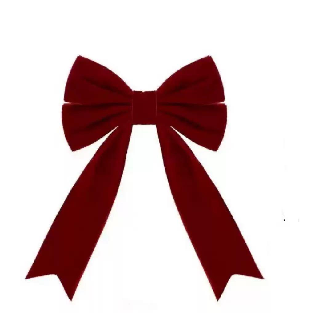 Girls' Bun Hairstyle Red Bow Hair Clip – Princess Headwear Accessory for Women & Children