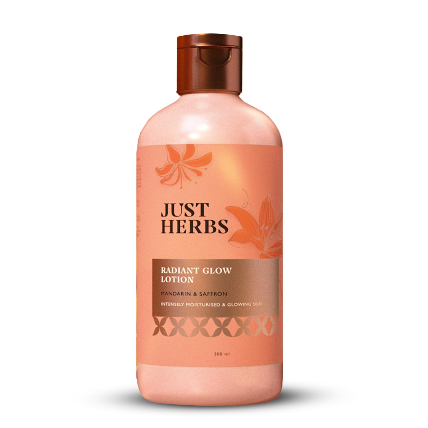 

Just Herbs Radiant Glow Body Lotion with UVA/B Filters | For Intensely Moisturised & Glowing Skin | Gives Sun Protection | Mandarin, Saffron, Vit