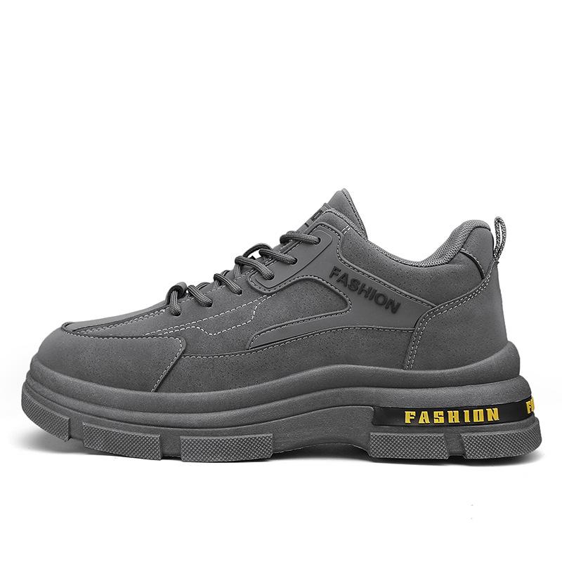 Low-top Outdoor Platform Tooling Shoes, Lace-up Retro Men's Martin Shoes, Four-season Casual Fashion Men's Shoes