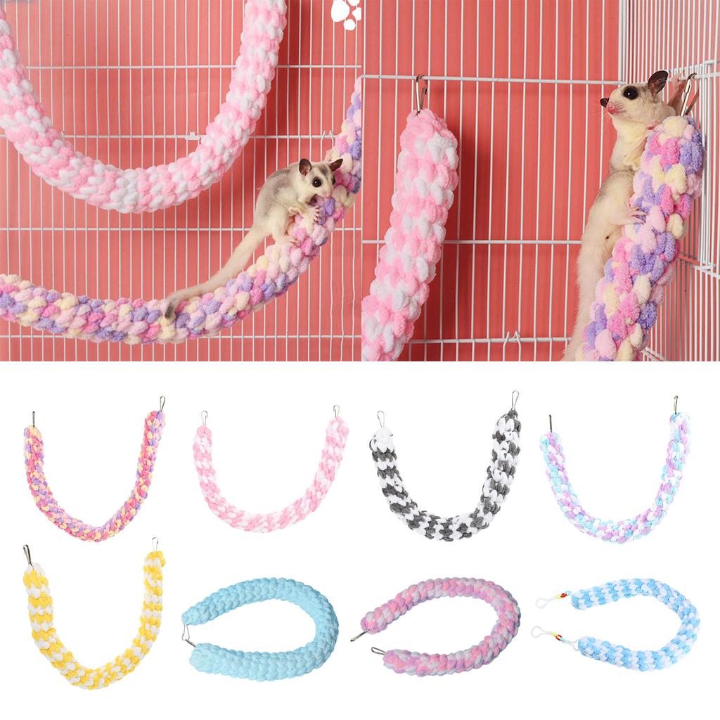 Hamsters Swing Toy Parrots Cage Toy Hanging Climbing Rope Small Pets Toy Cage Accessories Sugar Glider Pet Climbing Toy