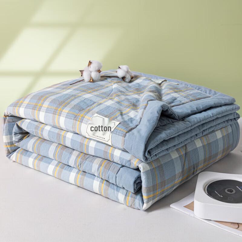 

MUJI Washed Cotton Printed Antibacterial Summer Quilt