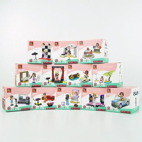 12 sets of LEGO LEGO Blocks for Biscyto Girls, Mixed Color