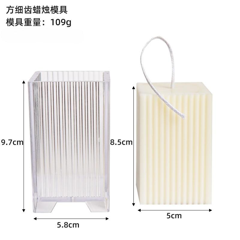 Candle Plastics PC Mold Aromatherapy Candle Making Mold Temperature Range: -30°C To 200°C DIY Cylindrical Geometric Candle Mold