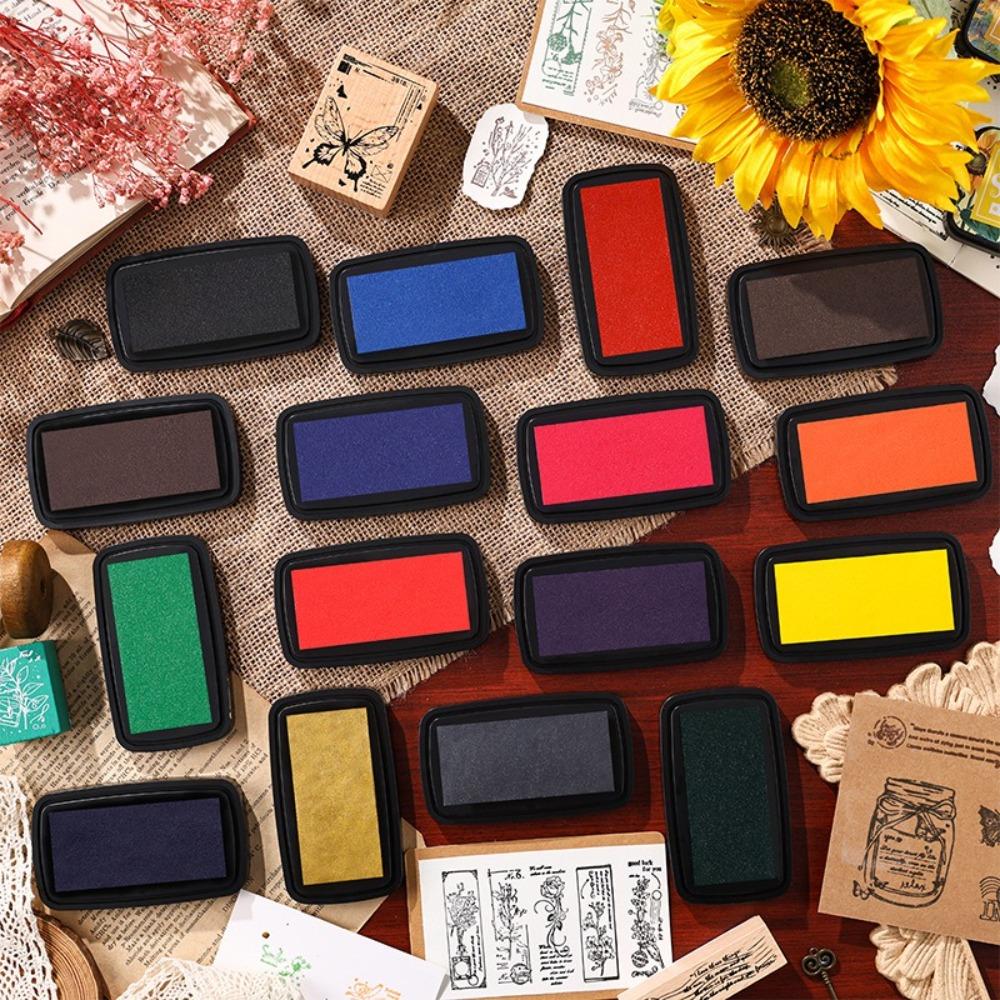 Colorful Self Ink Stamp Easy to Use Inkpad New Student Supplies  for Planner Stamps Scrapbook