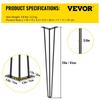 Hairpin Table Legs 24 Inch Black Set of 4 Desk Legs Each 220lbs Capacity Hairpin Desk Legs 3 Rods for Bench Desk Dining End Table Chairs Carbon Steel